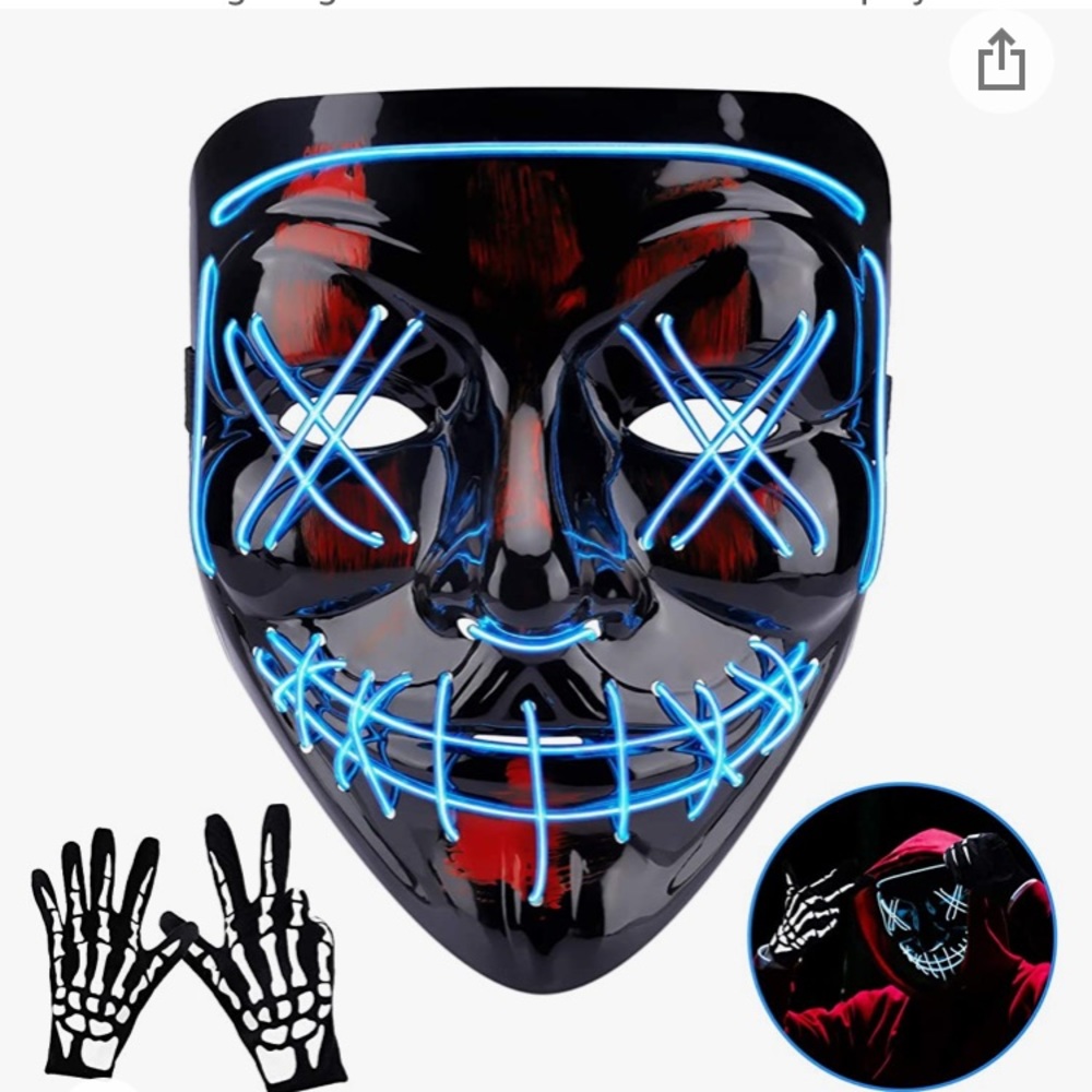 Light up “Purge” mask
